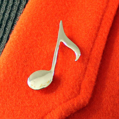 Simple Natural Musical Note Pin Brooch