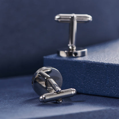 Custom Name Date Stainless Cufflinks