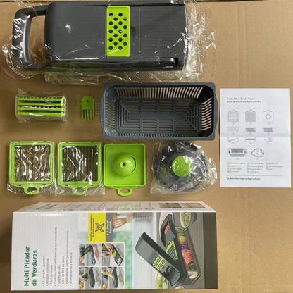 12-in-1 Manual Vegetable Chopper and Slicer