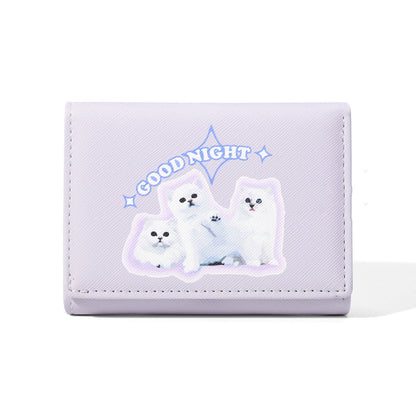 Cute Fashion Card Holder Cross Pattern, Three-fold