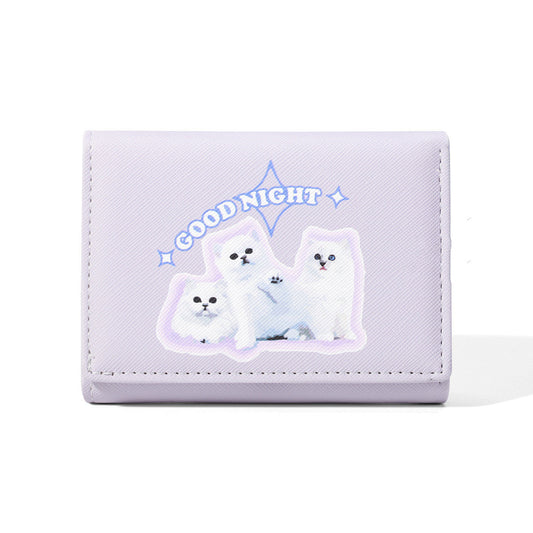 Cute Fashion Card Holder Cross Pattern, Three-fold