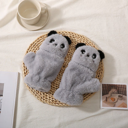 Cartoon Versatile Fleece-lined Warm Gloves