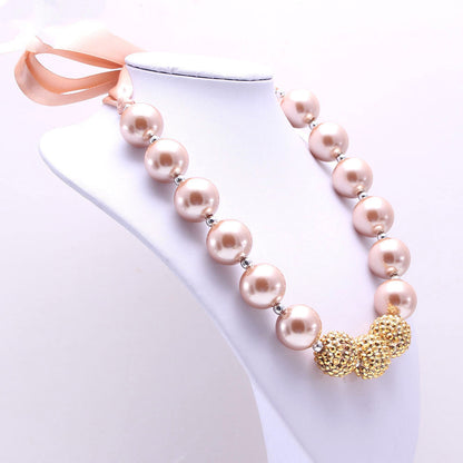 Golden Pearl Children's Necklace