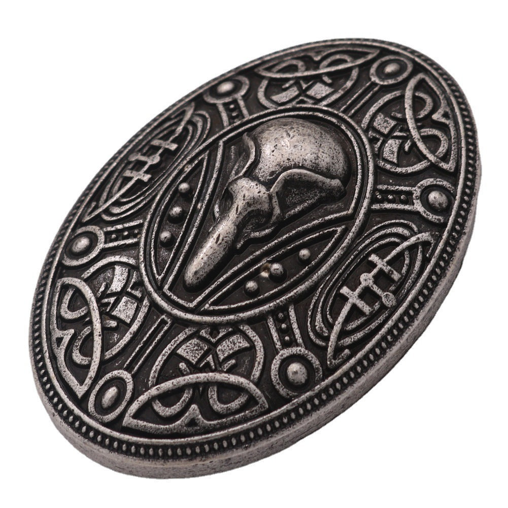 Men's Crow Brooch Nordic Myth Men's Charm