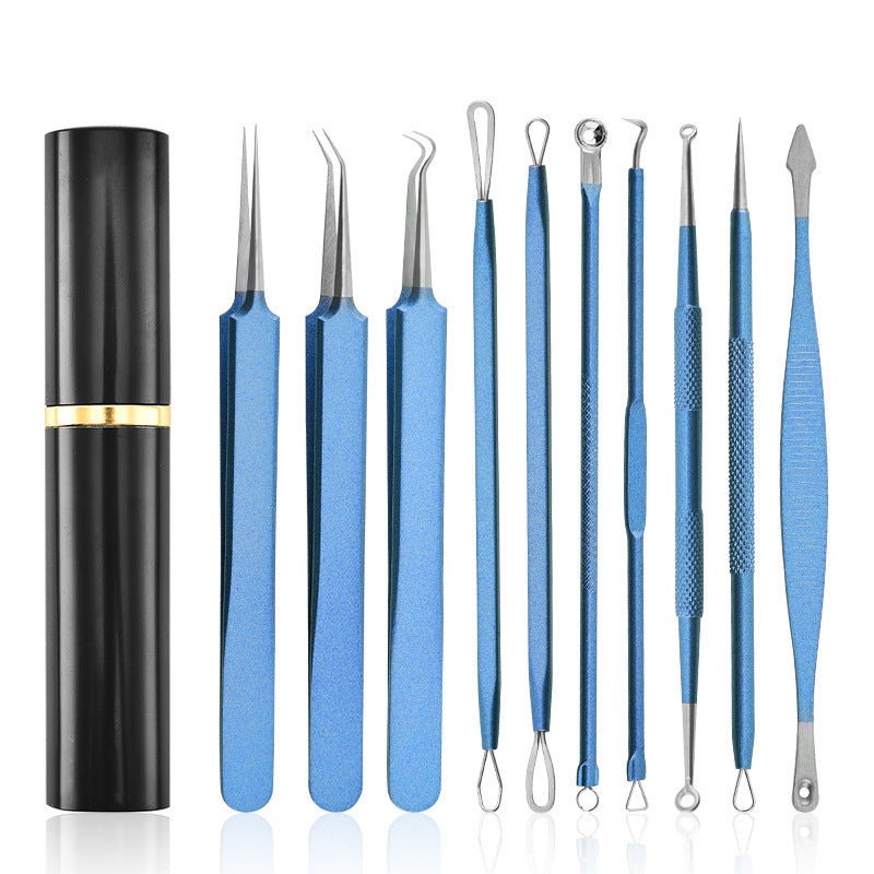 Aluminum Cylinder Mounted Acne Needle Set