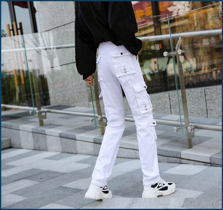 Outdoor Multi-pocket Overalls Fashion Straight Casual