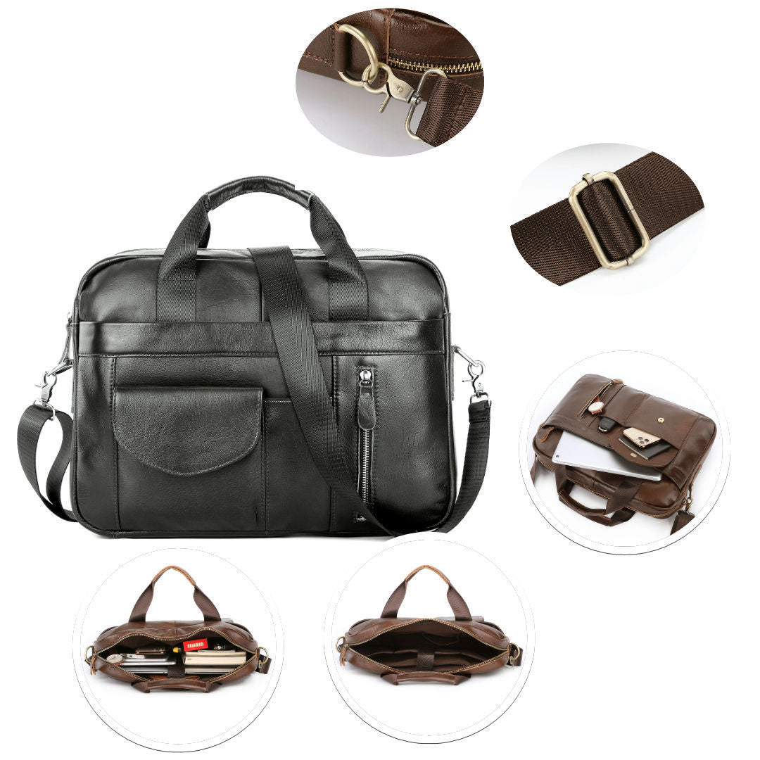 Men's Portable Cross-body Briefcase