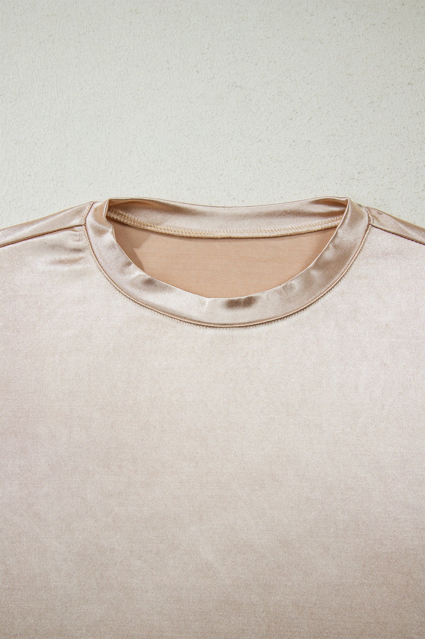 Round Neck Metallic Tank Top