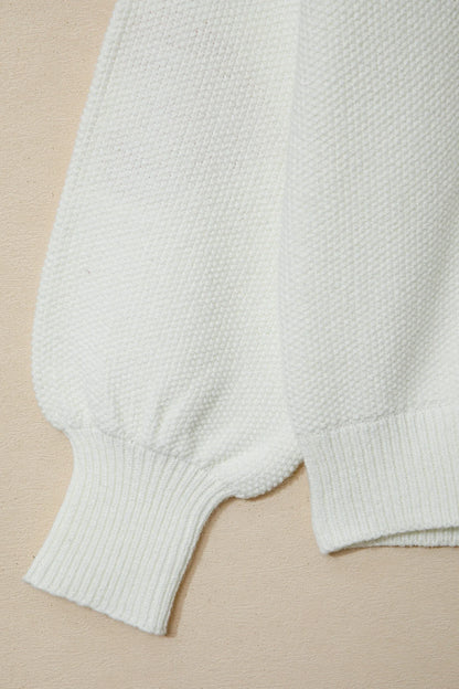 Chenille Graphic Drop Shoulder Sweater