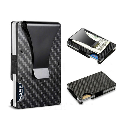 Carbon Fiber Wallet with Metal Card Holder
