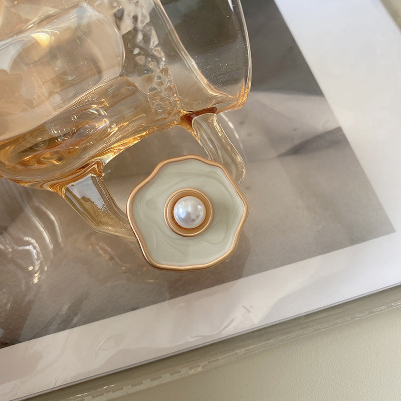 Pearl Cream Tweed Jacket Metal Button