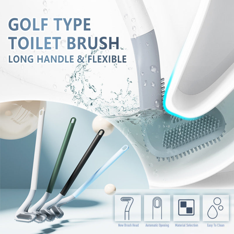 Golf Toilet Brush Silicone Wall-Mounted