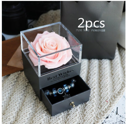 Eternal Rose Jewelry Box for Gifts