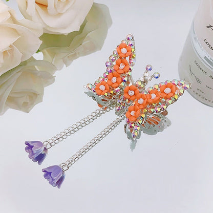 Children's Moving Butterfly Barrettes Super Fairy Side