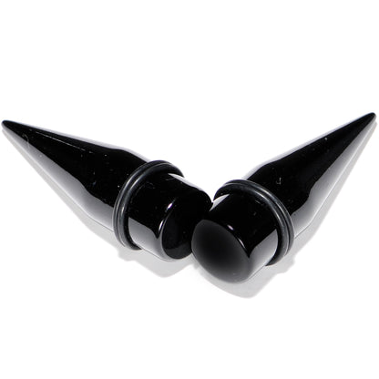 00G to 1 inch 18 Piece Black Acrylic Ear Stretching Taper Kit