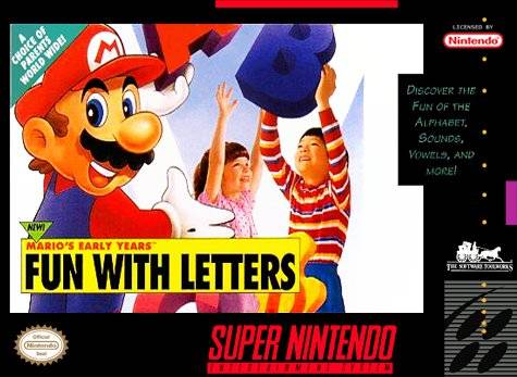 Mario's Early Years Fun with Letters (Super Nintendo)