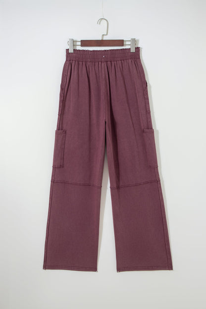 Mineral Wash Cargo Patched Utility Sweatpants
