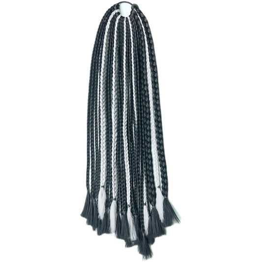 Female African Braided Hair Hip Hop Colorful Wig