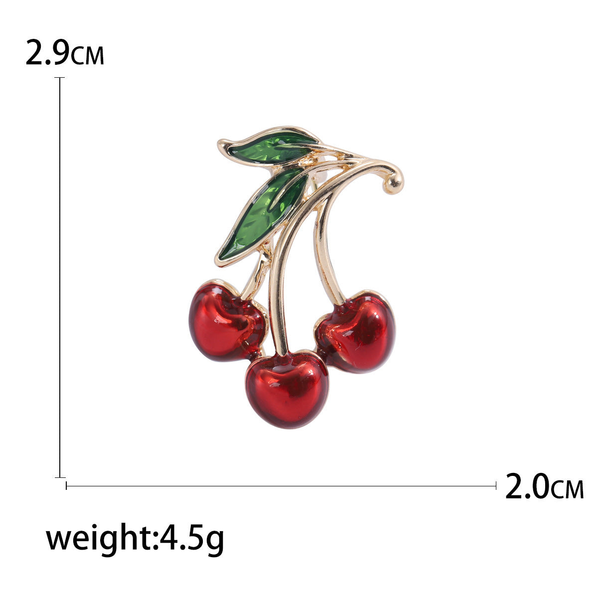 Red Dripping Cherry Clothing Brooch