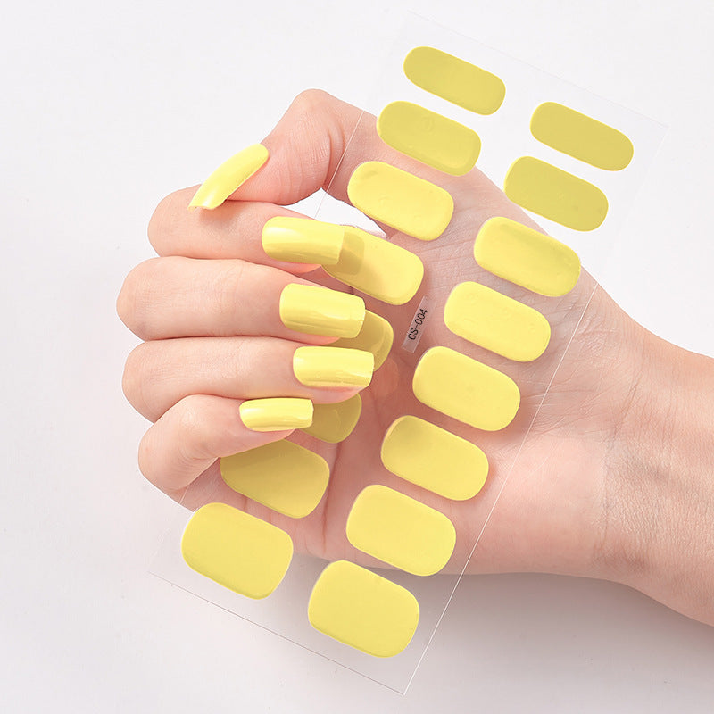 Nailart Sticker Pure Solid Color Self Adhesive