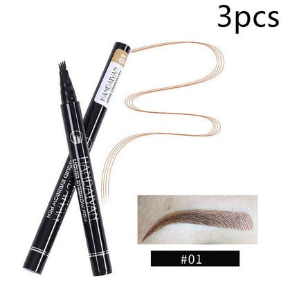 Four-Head Liquid Tattoo Eyebrow Pencil