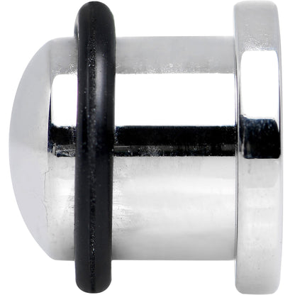 00G Stainless Steel Single Flare Flat Top Plug