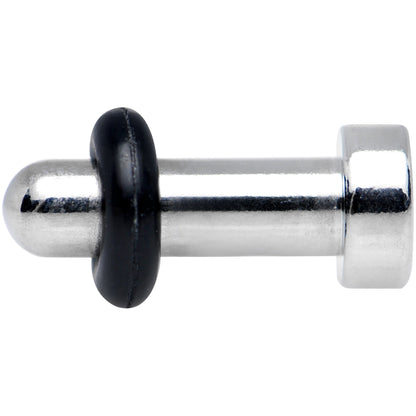 8G Stainless Steel Single Flare Flat Top Plug
