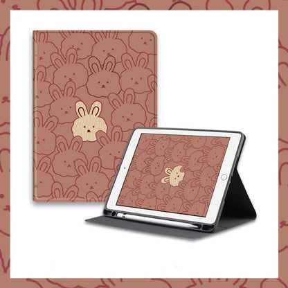 Cartoon Cute Rabbit Silicone Computer Case