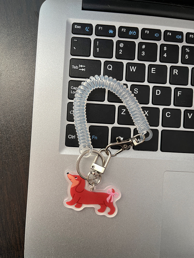 Floral Dachshund Three-fold Wallet Large Capacity