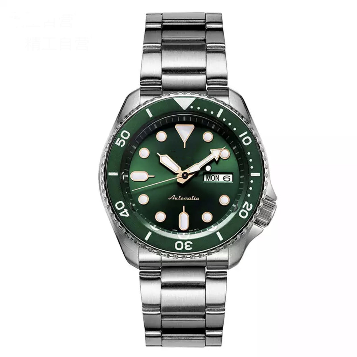 Men's Casual Quartz Watch with Spiral Crown and Folding Buckle