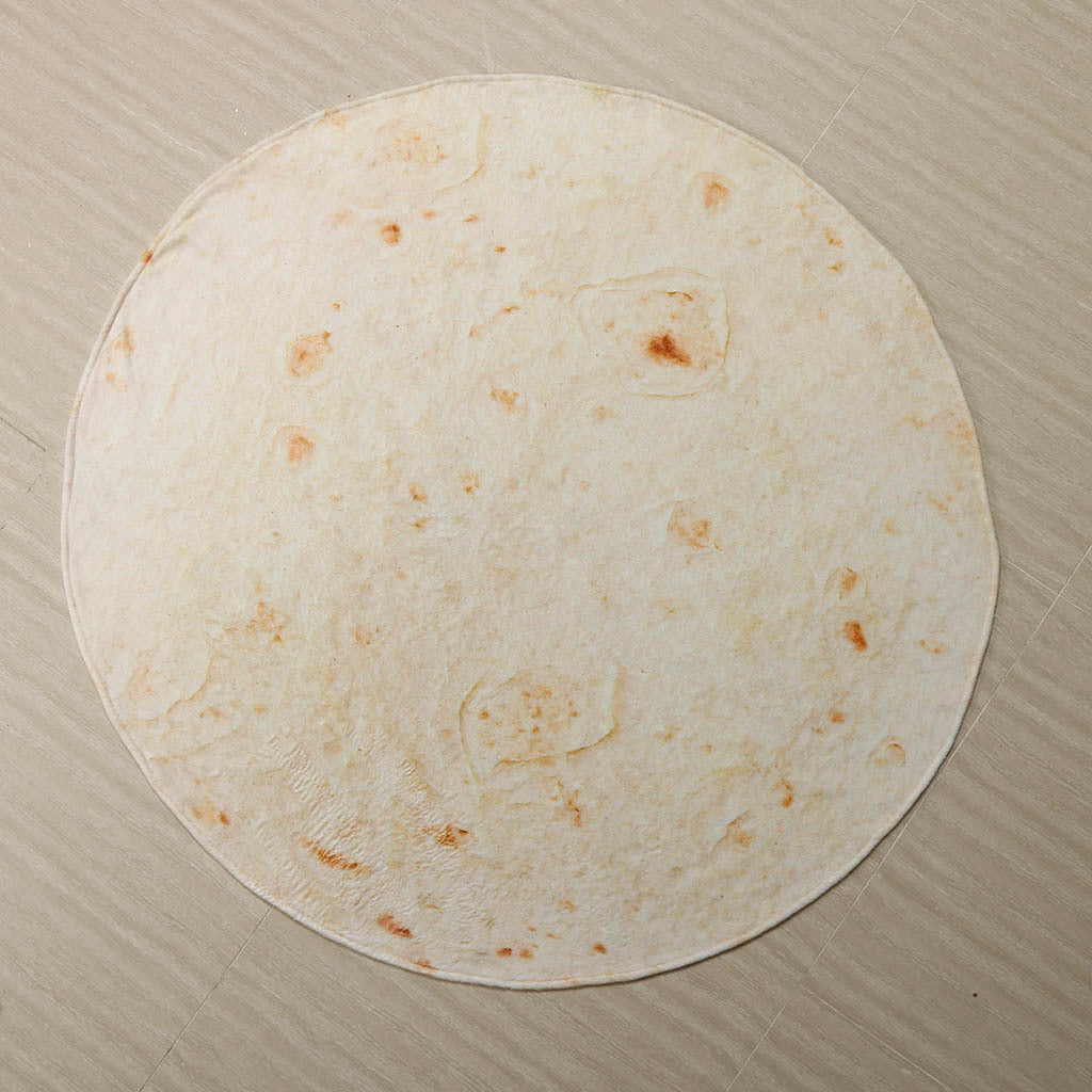 Flannel Burrito Blanket 280GSM Round Travel Throw