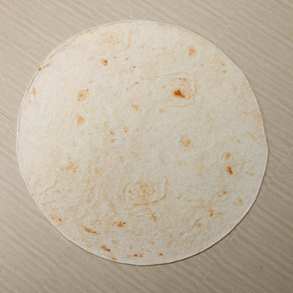 Flannel Burrito Blanket 280GSM Round Travel Throw