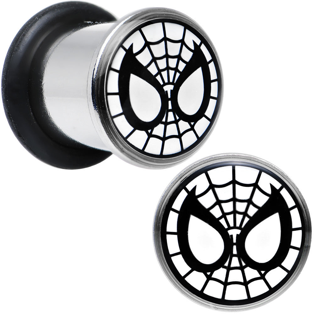 0G Licensed Spider-Man Single Flare Steel Tunnel Plugs Set