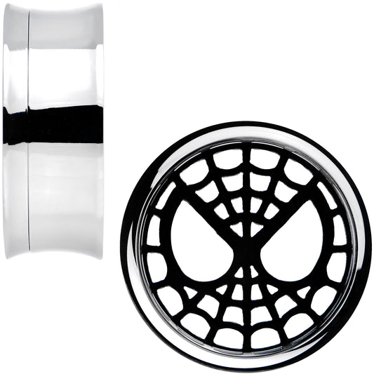 1 inch Licensed Spider-Man Steel Screw Fit Tunnel Plugs Set