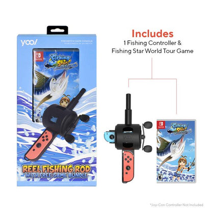 Fishing Star: World Tour With Reel Fishing Rod Bundle (Nintendo Switch)