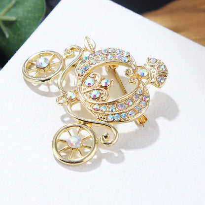 Lanhao Gray Pumpkin Car Brooch