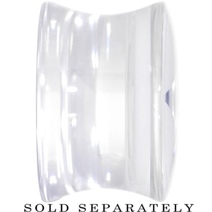 9/16 Clear White Acrylic Set Sail Nautical Anchor Saddle Plug