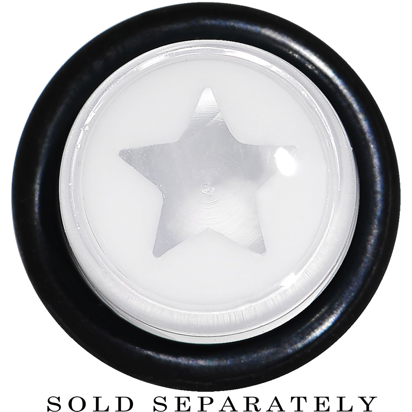 00G Clear White Acrylic Wish on a Star Taper