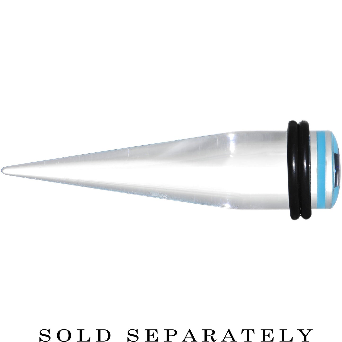 1/2 Clear Light Blue Acrylic Wish on a Star Taper