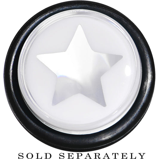 9/16 Clear White Acrylic Wish on a Star Taper