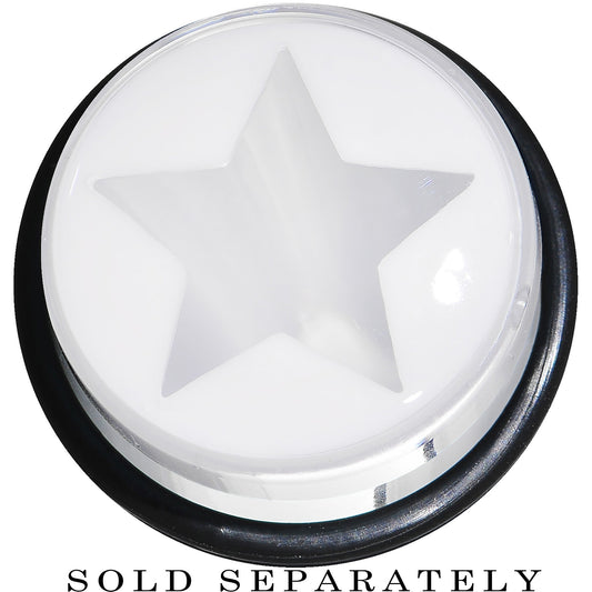 18mm Clear White Acrylic Wish on a Star Taper