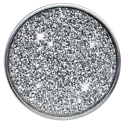4G Stainless Steel Silver Sugar Glitter Screw Fit Plug
