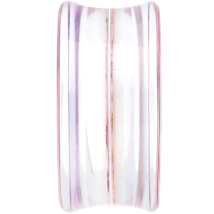 30mm Acrylic Pink Grandma's Wallpaper Flowered Saddle Plug
