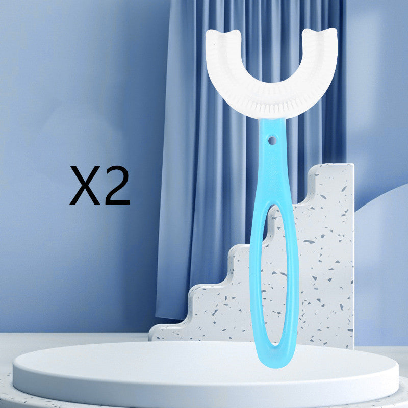 Children's U-shaped Soft Rubber Toothbrush