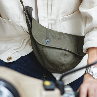 Army Green Canvas Tool Bag Vintage Style