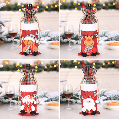 Christmas Wine Bottle Socks Decor