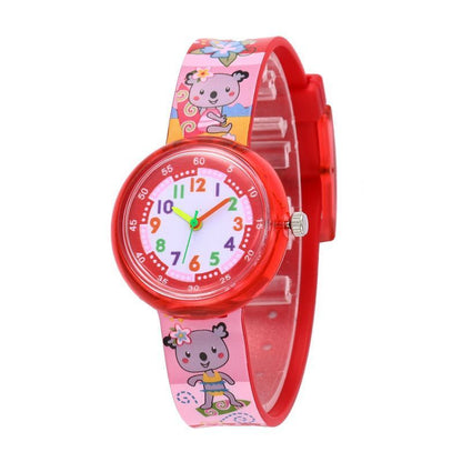 Cute Cartoon Transparent Silicone Children's Watch