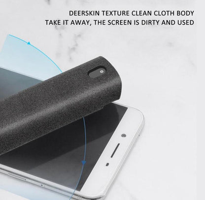 2 in 1 Phone Computer Screen Cleaner Kit Microfiber Cloth