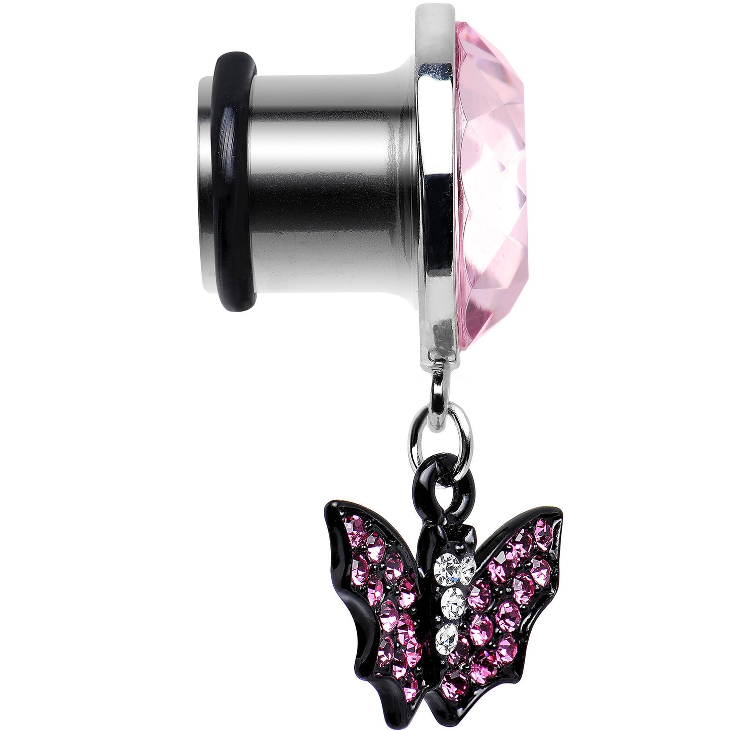 00G Pink Gem Night Belongs to the Bat Steel Plug