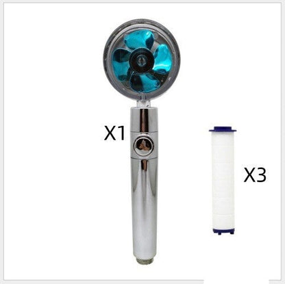 Turbo Propeller Shower Head Handheld High Pressure